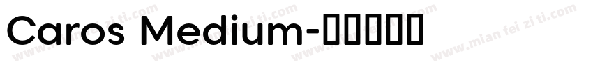 Caros Medium字体转换